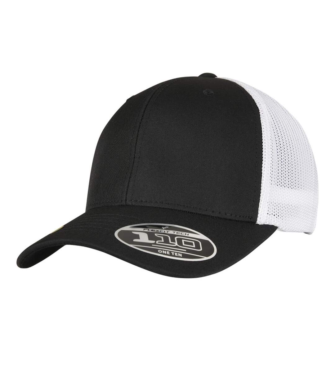 Casquette Trucker Motif/style Deux Tons Noir Blanc Flexfit-3