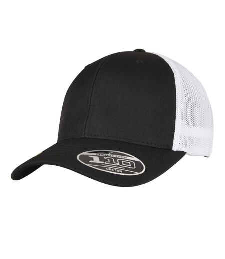 Casquette Trucker Motif/style Deux Tons Noir Blanc Flexfit