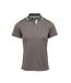 Polo Coolchecker Femme Gris Foncé Argenté Premier-1