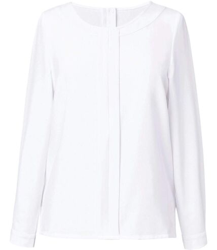 Blouse crêpe de Chine Riola - Femme - BT2264 - blanc