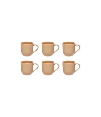Lot de 6 Mugs en Céramique Maé 24cl Beige