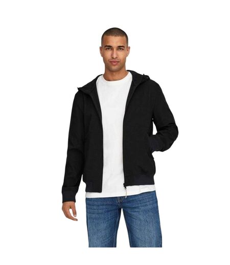 Mens Bowie Hooded Soft Shell Jacket Black Only
