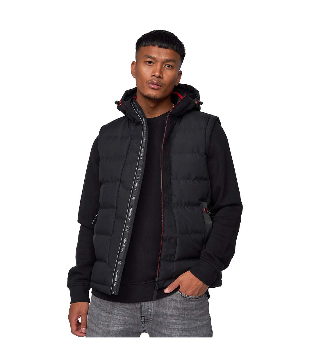 Veste Sans Manches Kampnew Homme Noir Crosshatch-2