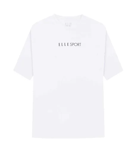 Womens/ladies Boyfriend T-shirt White Elle