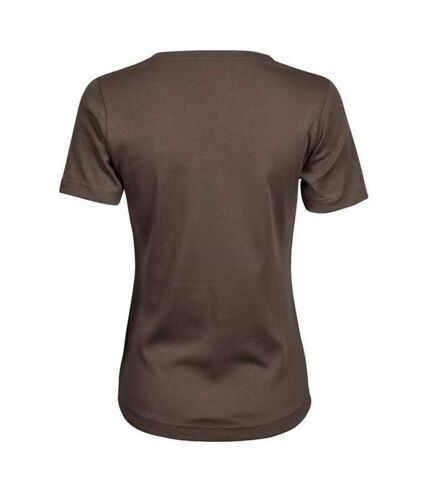 Tee Jays Ladies Interlock T-Shirt (Chocolate Brown) - UTPC3842