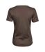Tee Jays Ladies Interlock T-Shirt (Chocolate Brown)