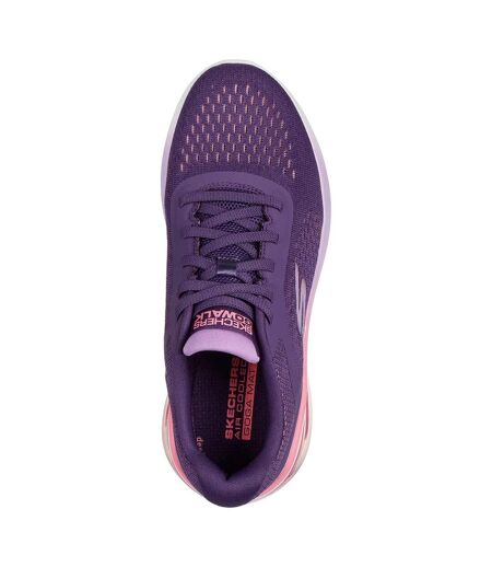 Womens/ladies go walk air 3.0 trainers plum Skechers