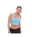 Womens/ladies fast impact high support sports bra blue Adidas-3