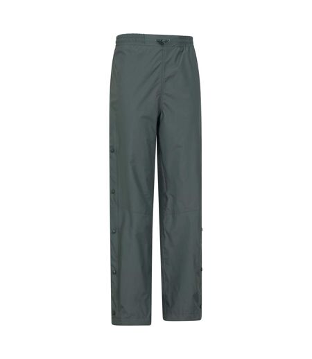 Womens/ladies Downpour Waterproof Trousers Dark Khaki Mountain Warehouse