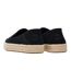 Womens/ladies Carolina Leather Espadrilles Black Toms-2