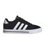 Mens Daily 4.0 Leather Flat Trainers Black Adidas-1