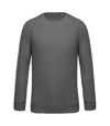 Kariban Mens Organic Raglan Sweatshirt (Storm Gray)
