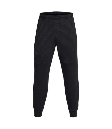 Mens Unstoppable Textured Slim Joggers Black Under Armour