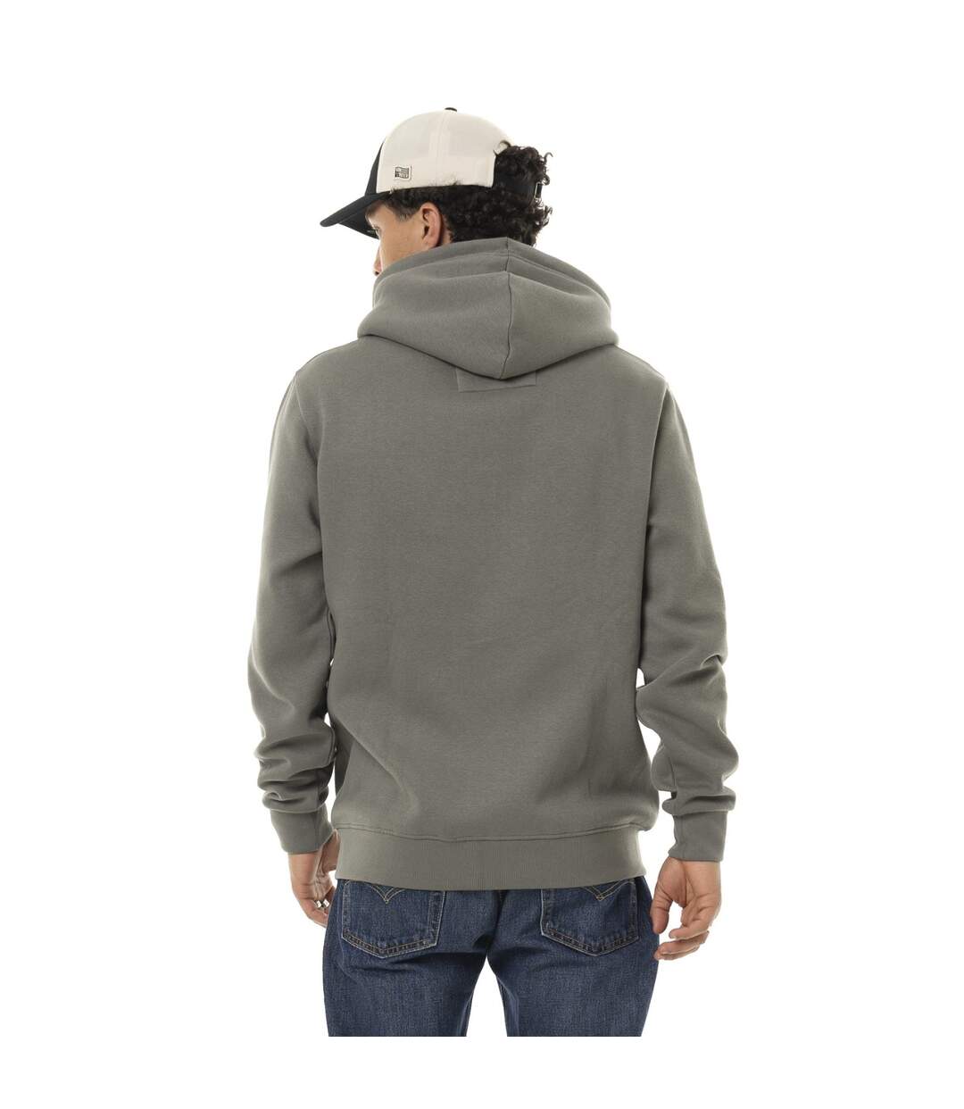 Sweat zippé homme à capuche en molleton 320gr et print devant Free Vondutch-3