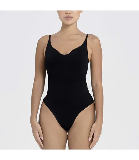 Ladies Essentials Sweetheart Bodysuit Sculpting Recycled Stretch Fit