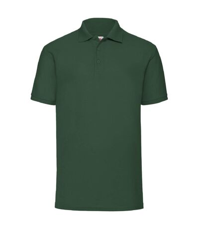 Fruit Of The Loom Mens 65/35 Pique Short Sleeve Polo Shirt (Bottle Green)