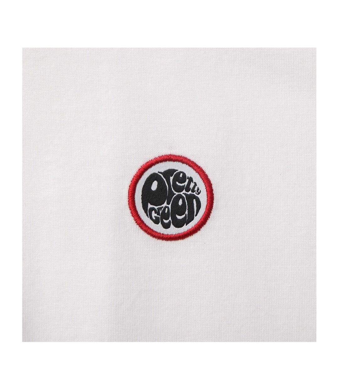 T-shirt Motif/style Cachemire Homme Blanc Rouge Pretty Green-4