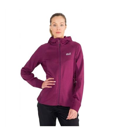 Veste Motif/style Quadrillage Hydro Femme Violet Clair Jack Wolfskin