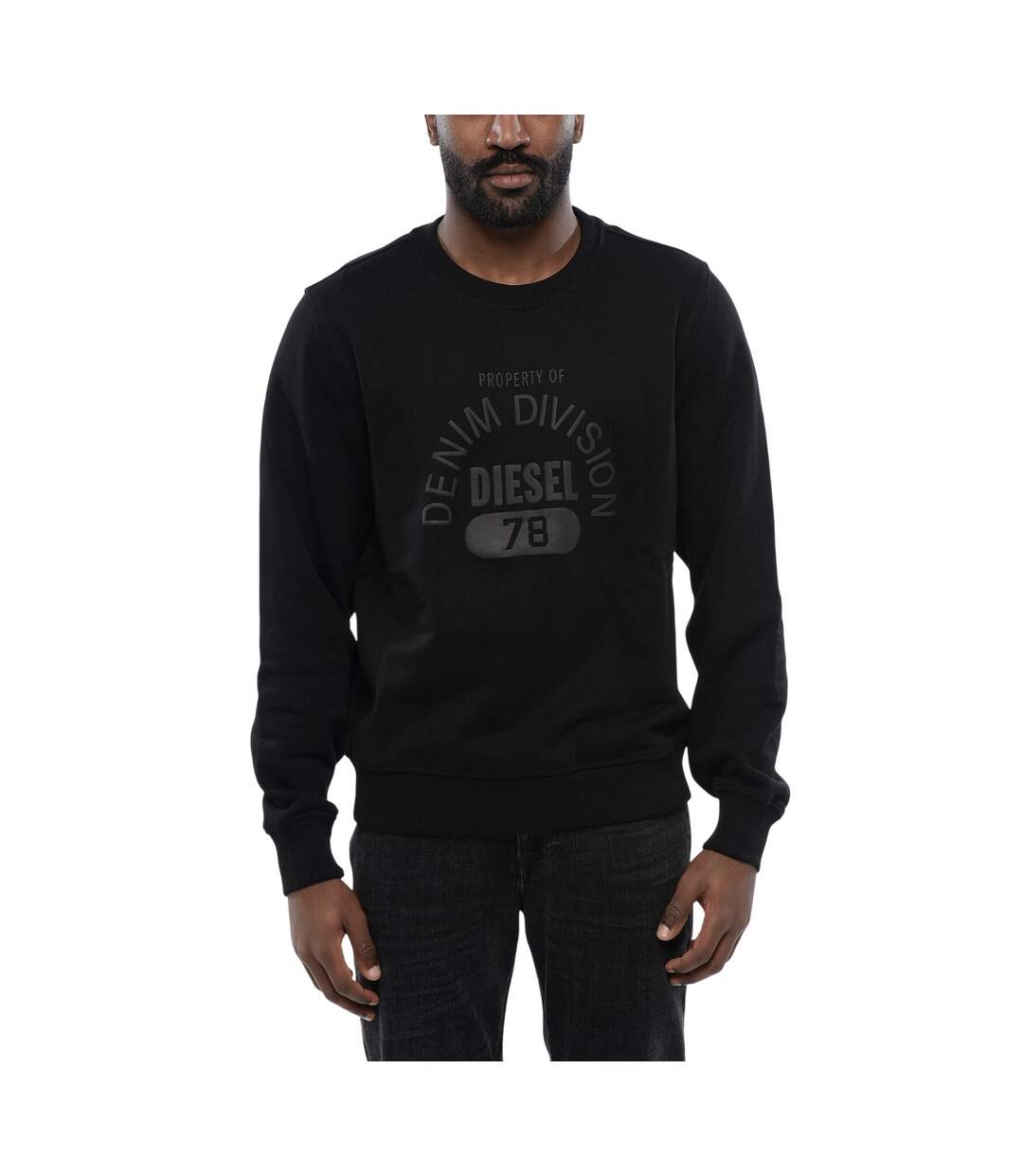 Sweat Motif/style Logo Division Adulte Noir Diesel-2