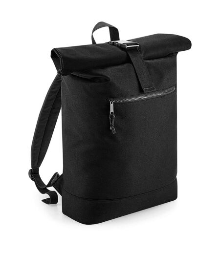 Sac à dos roll-top polyester recyclé - BG286 - noir