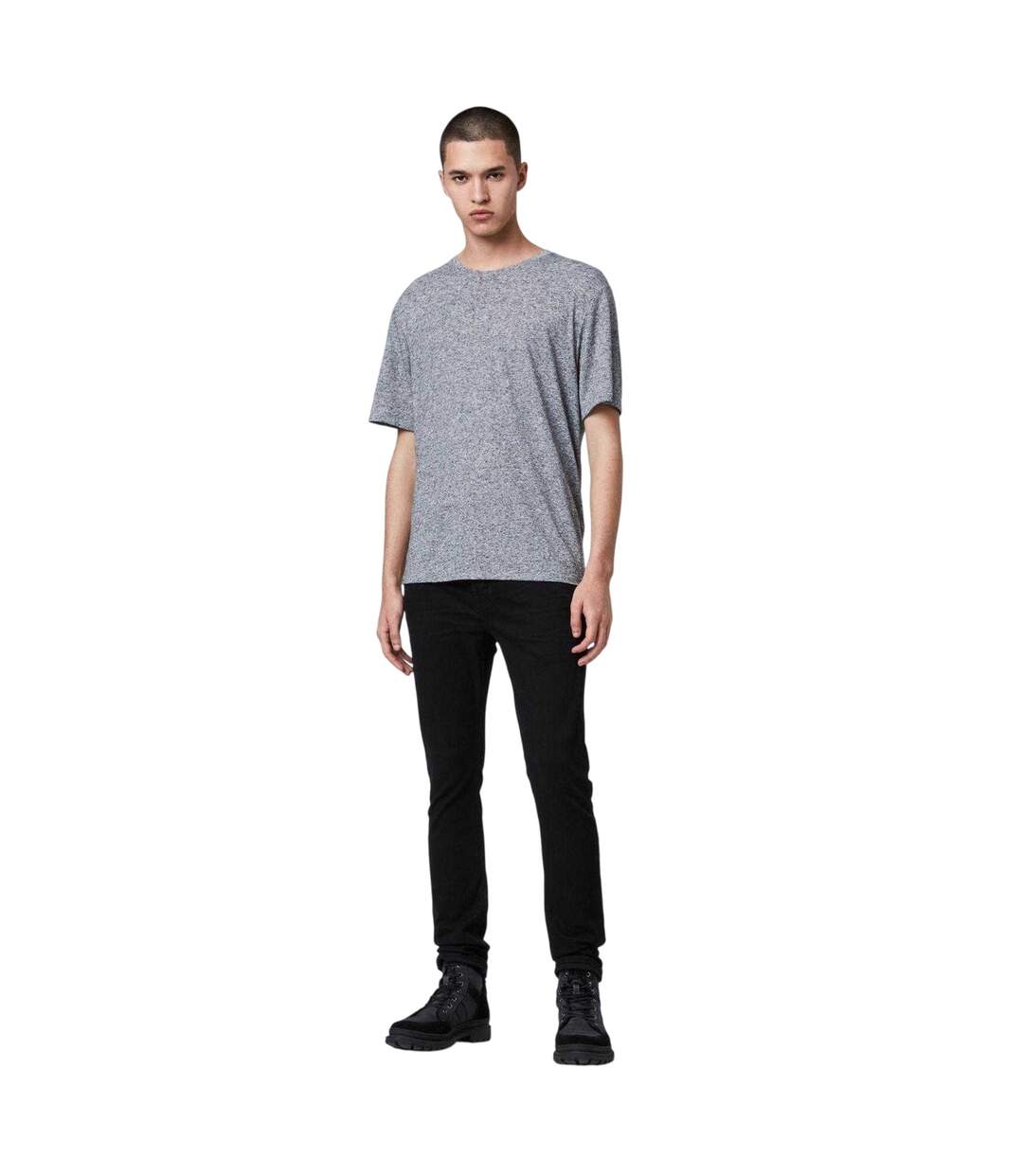 Mens Cigarette Skinny Jeans Jet Black AllSaints-1