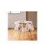 Nappe Ronde Antitache Imprimé Faya 180cm Naturel-1