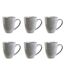 Lot de 6 Mugs Au Grès du Temps 12cm Gris-1