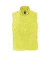 SOLS Norway Unisex Anti-Pill Fleece Bodywarmer / Gilet Vest (Neon Yellow)