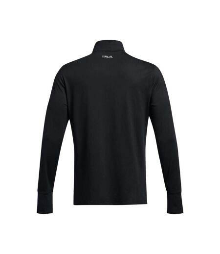Mens Trail Run Quarter Zip Top Black Under Armour