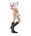 Womens/ladies Miami Silicone Seat Breeches Beige Whitaker-3