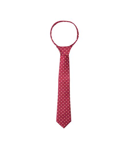 Unisex adult diamond show tie one size burgundy/gold Supreme Products