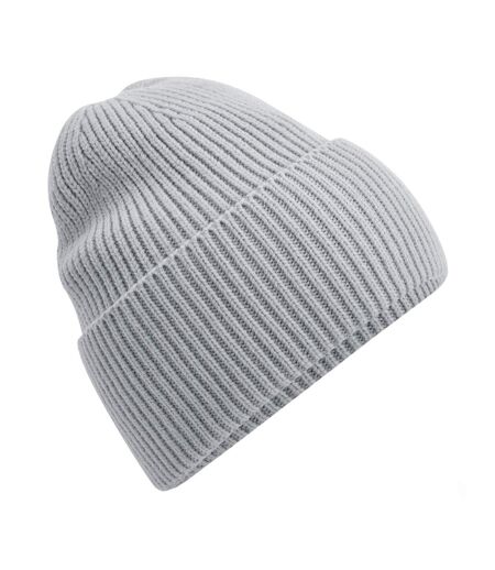 Bonnet Oversize À Manchettes Gris Clair Beechfield