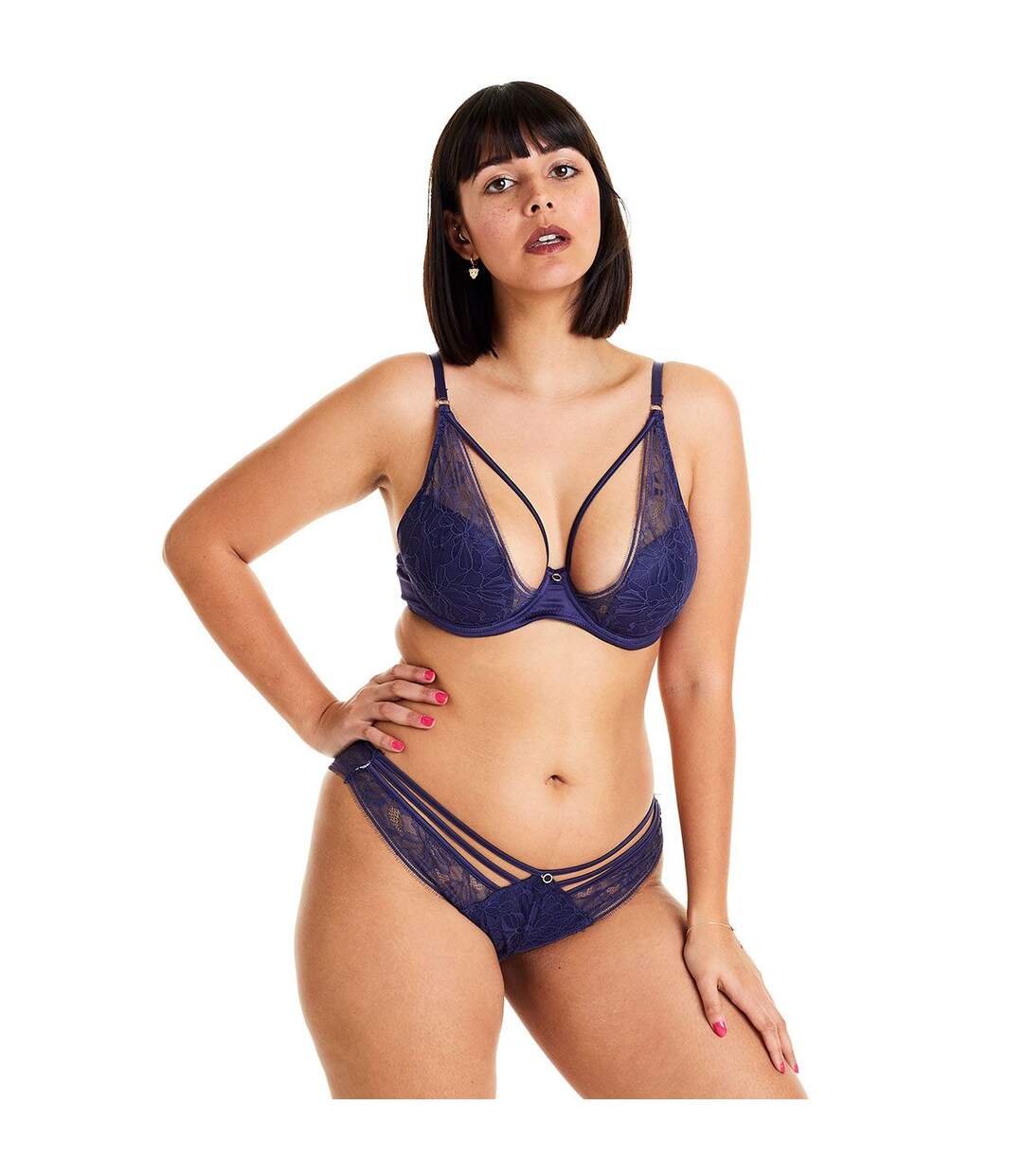 Tanga brésilien bleu Diabolique