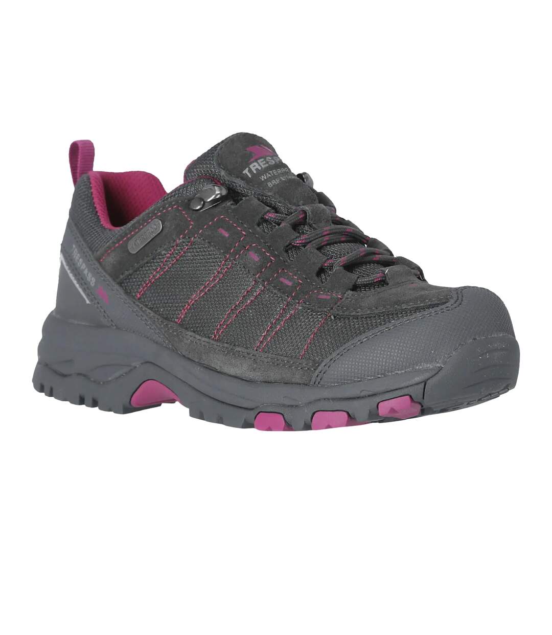 Womens/ladies scree suede technical trainers castle grey Trespass