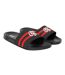 Claquettes Hamlax Homme Noir Rouge Crosshatch-1