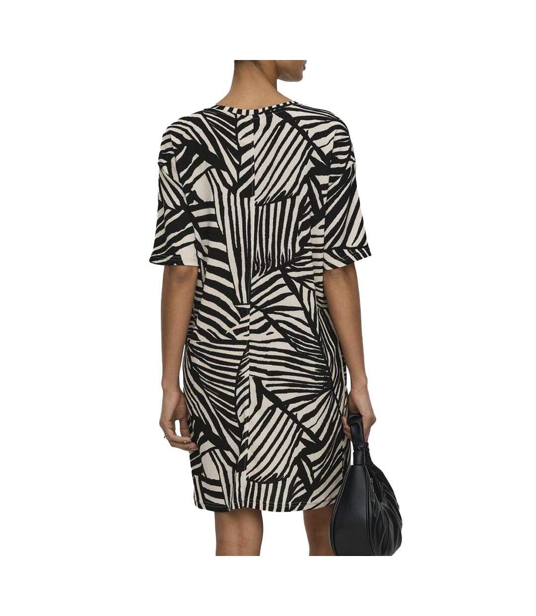Robe beige/noire femme jdy ebbie-2