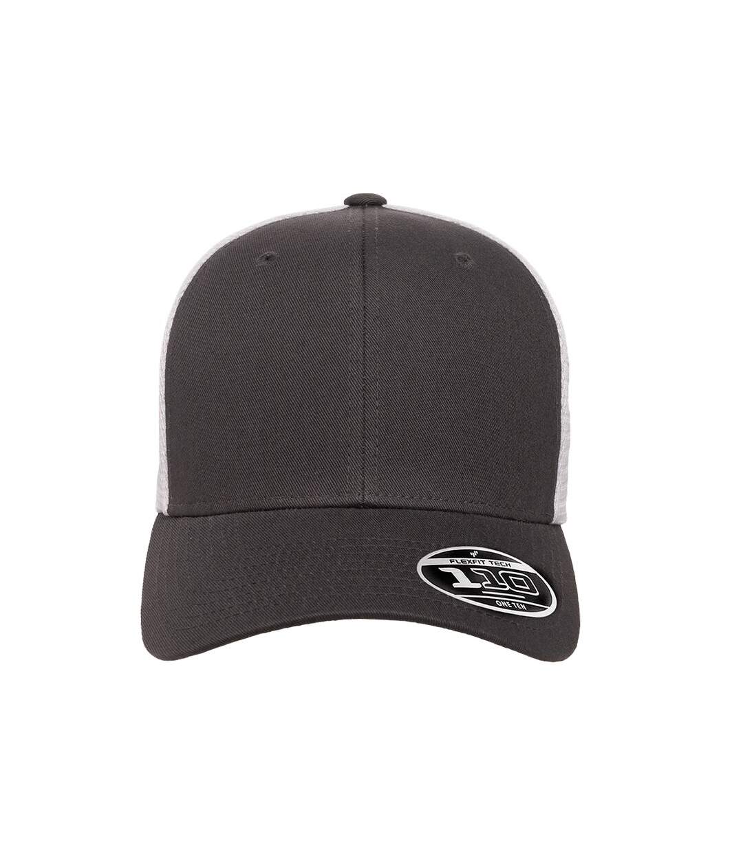 Casquette Trucker Charbon Blanc Flexfit-3