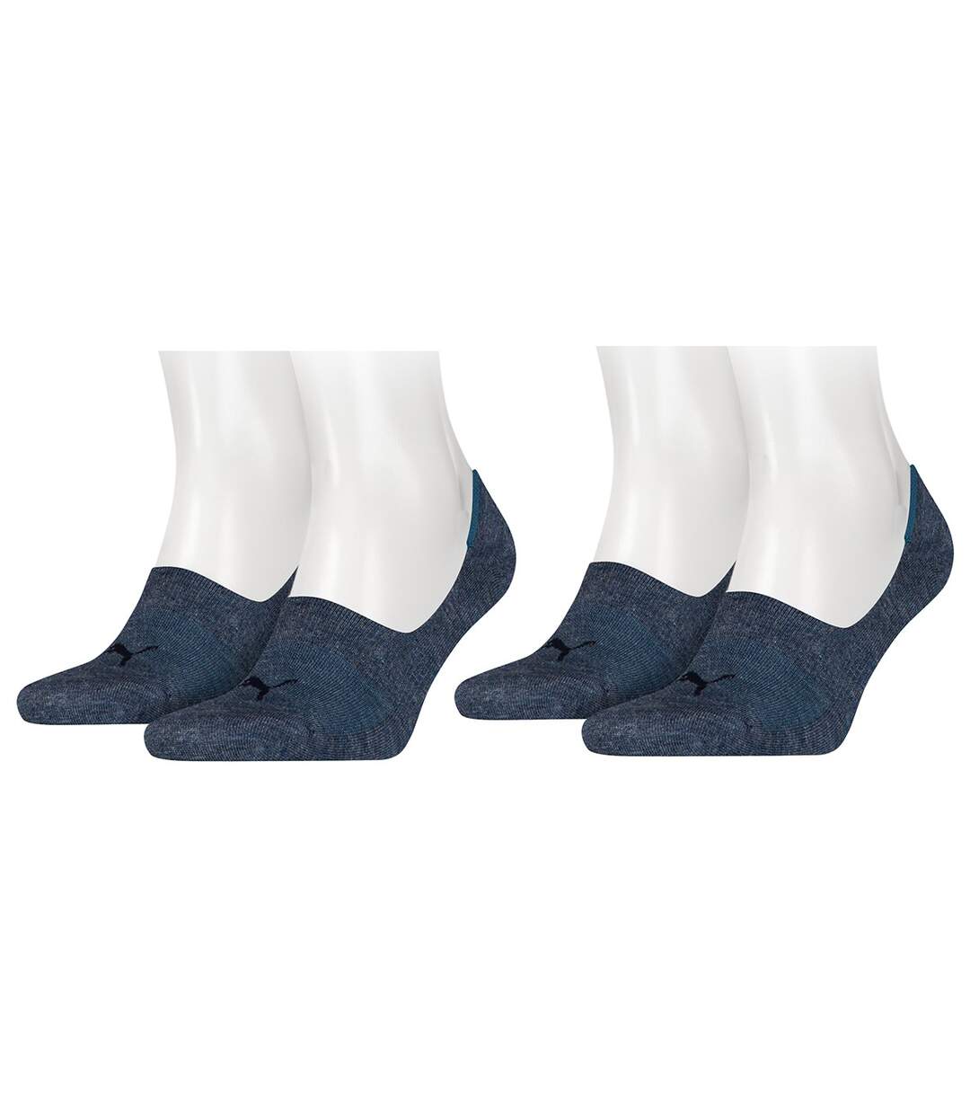 Chaussettes PUMA Socquettes FOOTIES Pack de 2 Paires Denim Blue 460 FOOTIES