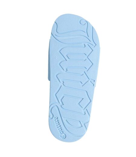 Claquettes femme bleu pâle Juicy Couture