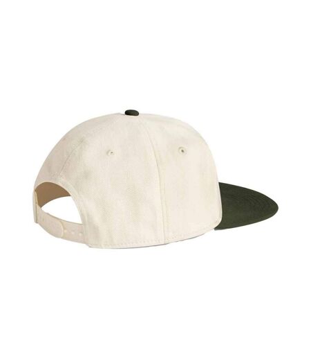Casquette De Baseball Motif/style Contrasté Naturel Olive Foncé Beechfield