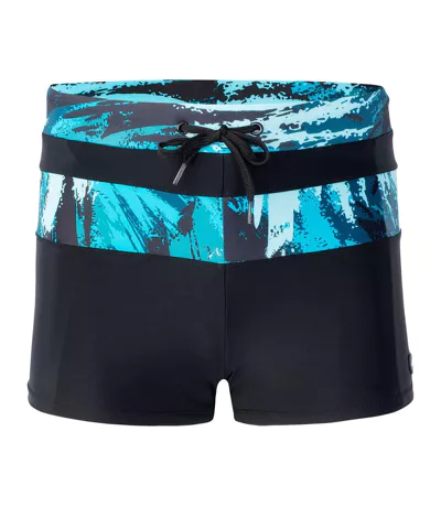 Short De Bain Tahu Homme Noir Turquoise Aquawave