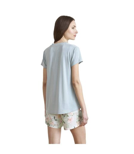 JJBEH0701 Women's Short Sleeve V-Neck Pajamas