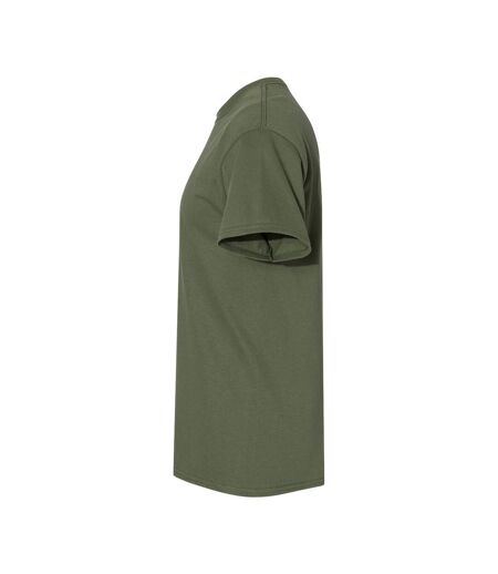Mens Heavy Cotton T-shirt Military Green Gildan
