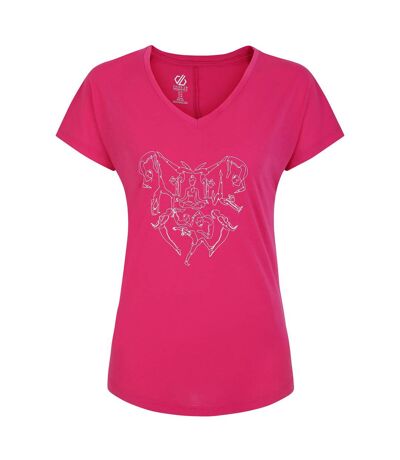 T-shirt calm femme rose bonbon Regatta