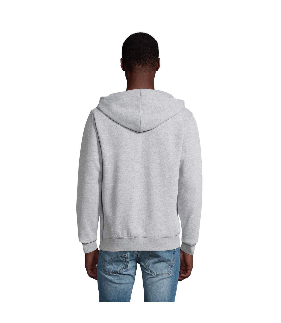 Sweat À Capuche Spike Homme Gris Chiné SOLS-2