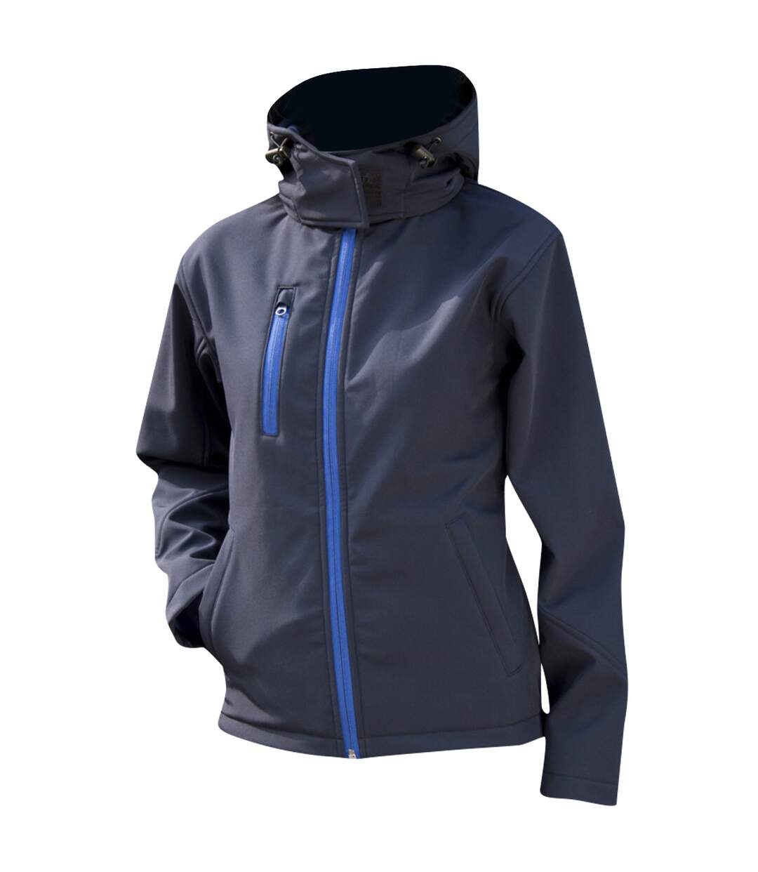 Core lite veste softshell à capuche femme bleu marine/bleu roi Result-3