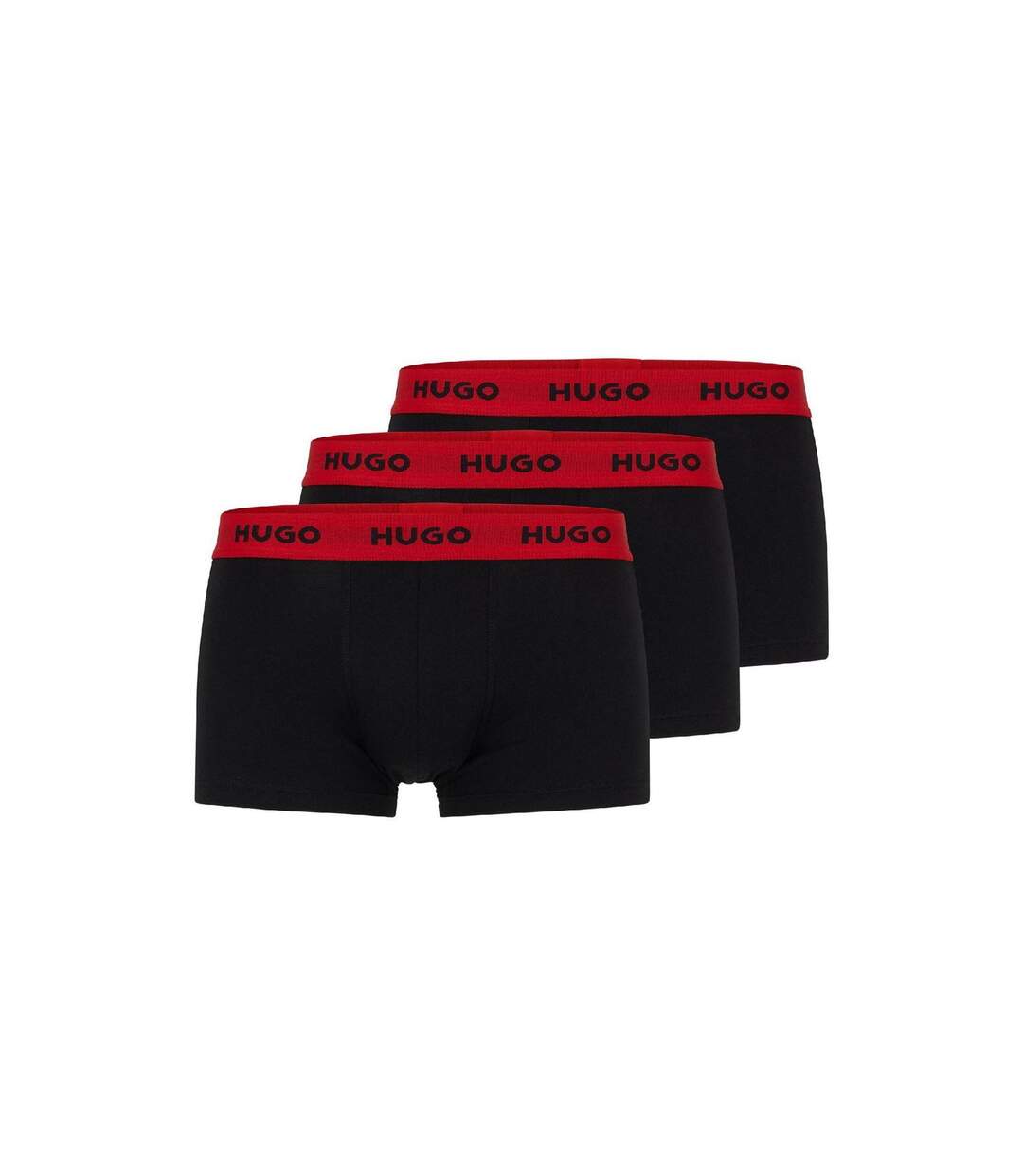 Boxers Motif/style Logo Homme Noir Rouge Hugo-2