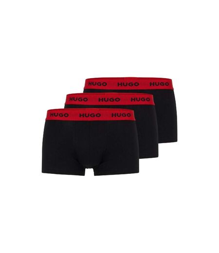 Boxers Motif/style Logo Homme Noir Rouge Hugo