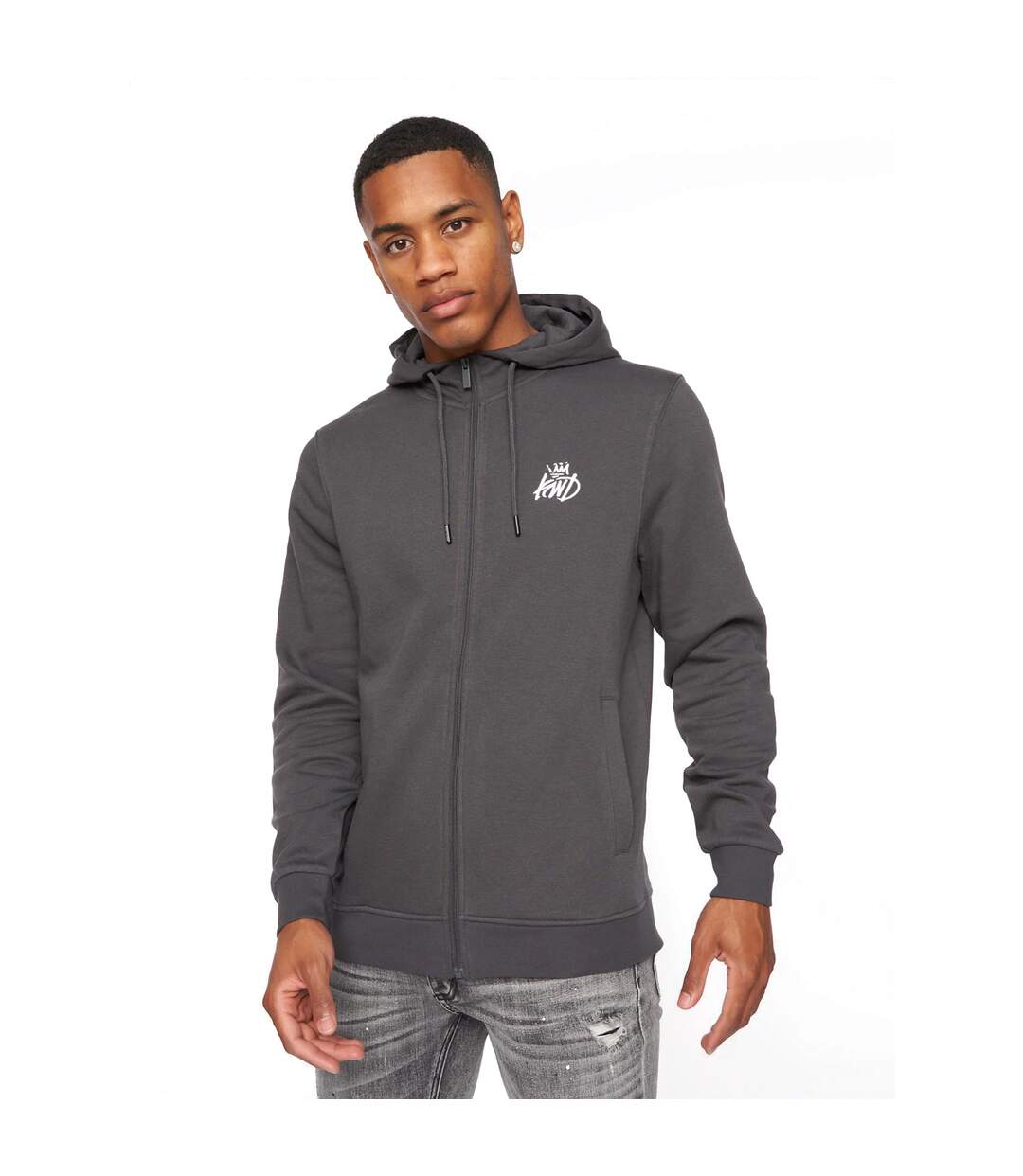 Mens Coby Full Zip Hoodie Asphalt Kings Will Dream-2