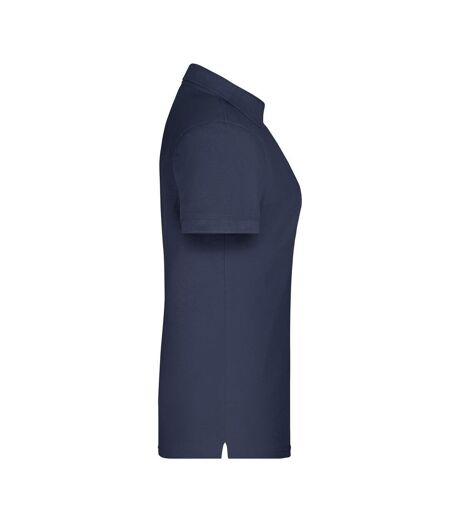 Polo Bio Workwear Femme Bleu Marine James And Nicholson